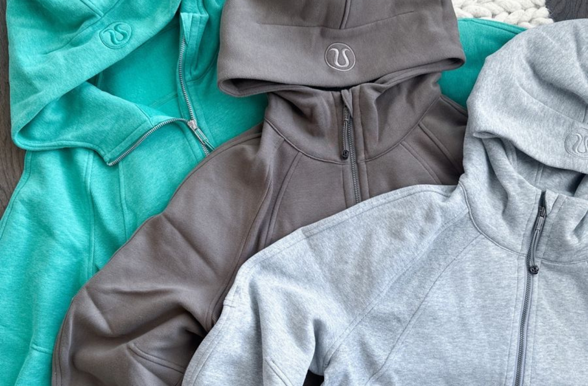 three lululemon scuba jacket on the floor