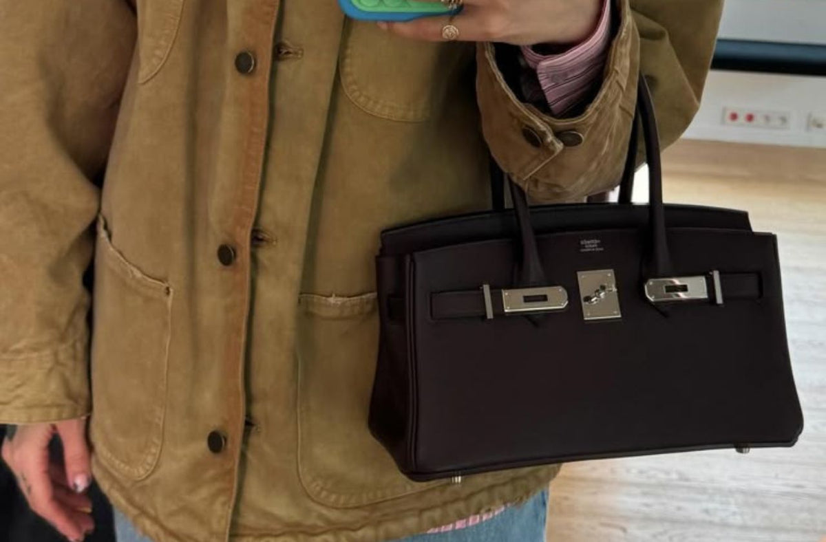 black hermes birkin bag cool girl aesthetic outfit