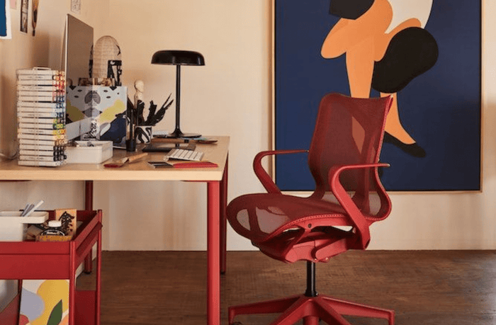 petite women sitting on small office chair at home