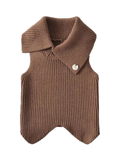 KAILA KNIT TANK TOP BROWN