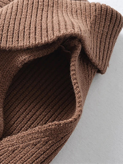 KAILA KNIT TANK TOP BROWN
