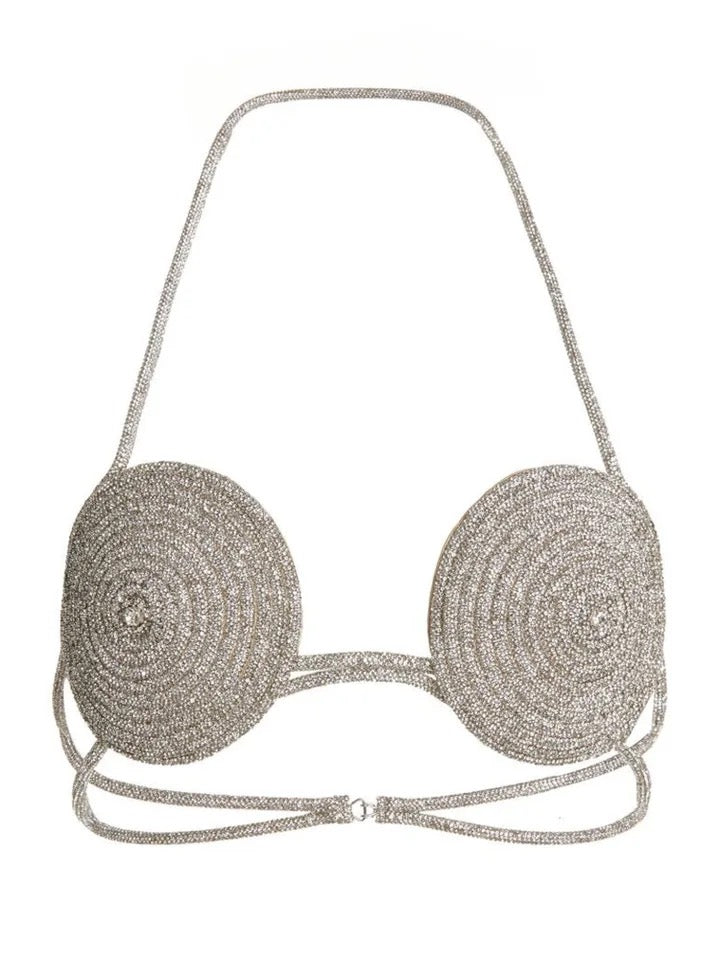 FREYA RHINESTONE EMBELLISHED BRA TOP