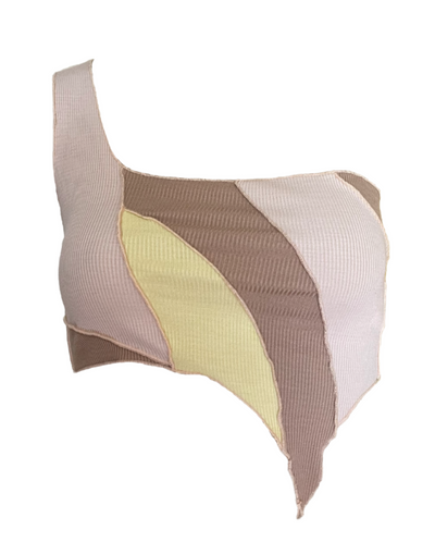 VERONA ONE SHOULDER CROP TOP MULTI (SAMPLE SALE)