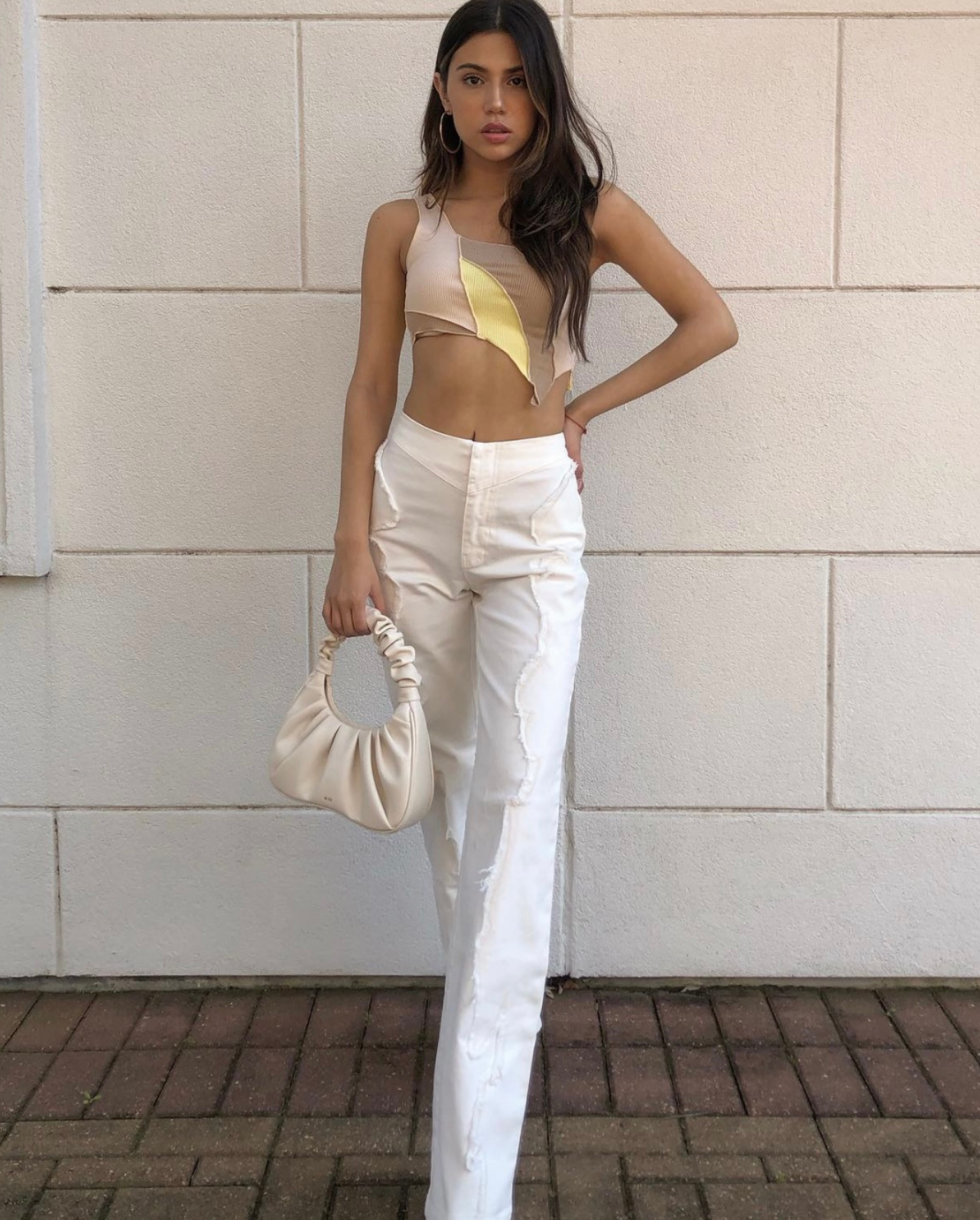 VERONA ONE SHOULDER CROP TOP MULTI (SAMPLE SALE)