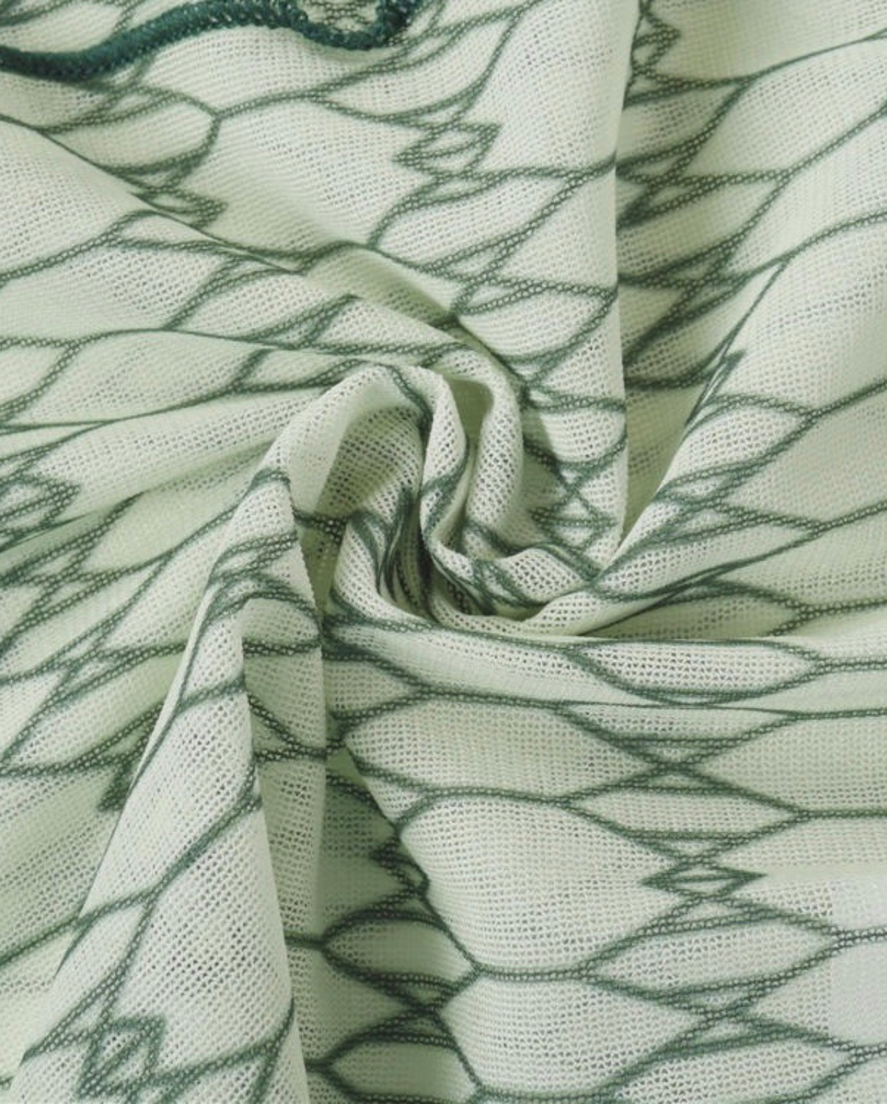 SANAYA MESH LONG SLEEVE TOP GREEN (SAMPLE SALE)