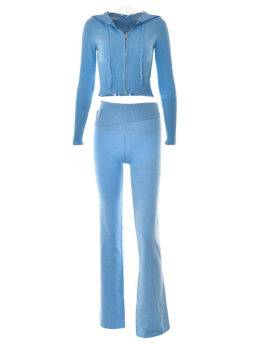 PHOENIX CROPPED KNIT LOUNGE SET (PRE-ORDER)