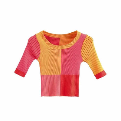 PAOLA MULTICOLOR CROP TOP (SAMPLE SALE)