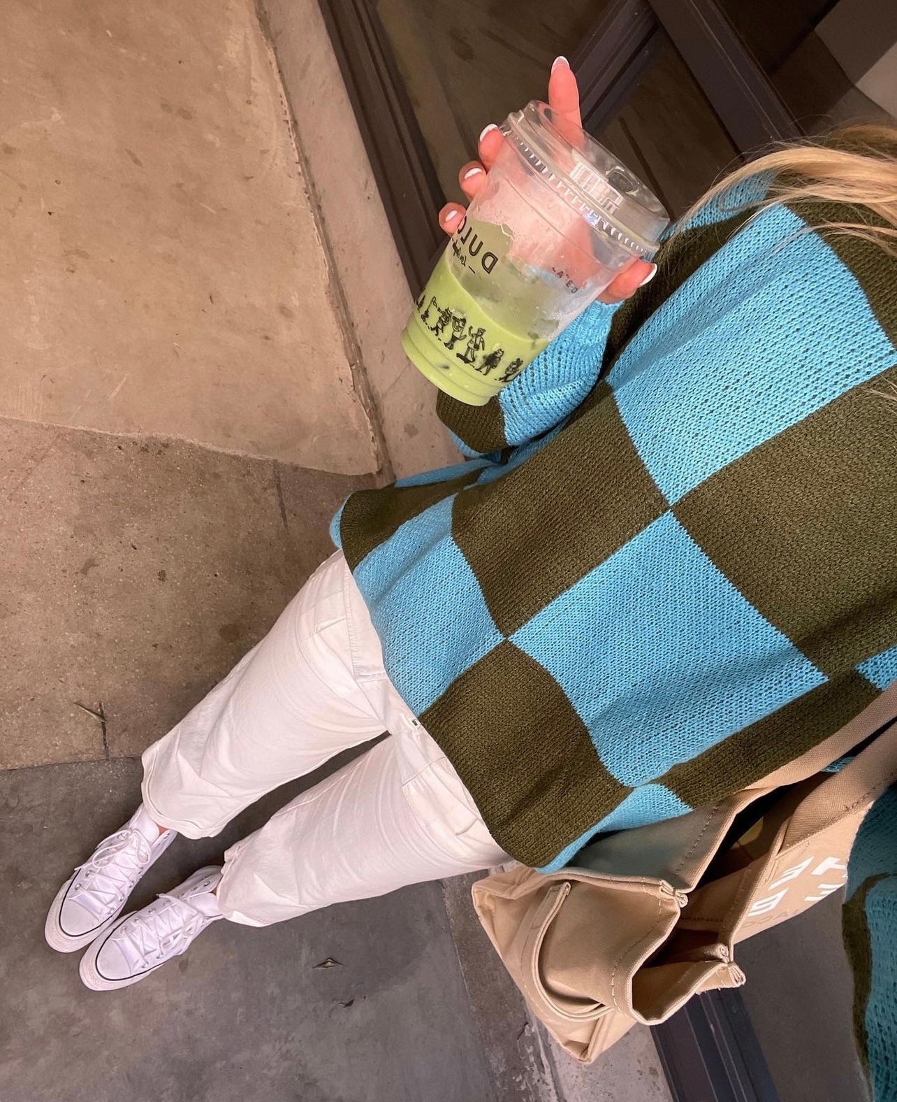 DEMI COLORBLOCK OVERSIZED KNIT SWEATER