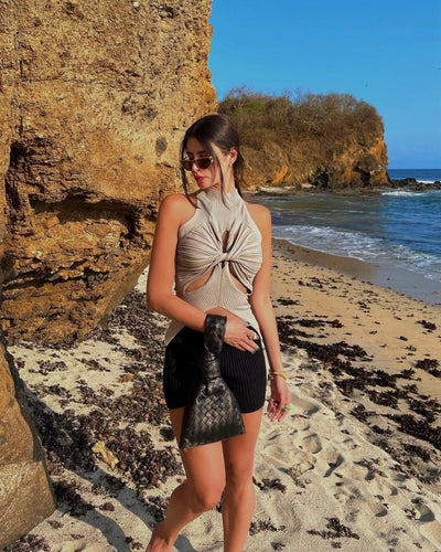 TYRA RIBBED TWIST TANK