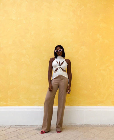 TYRA RIBBED TWIST TANK