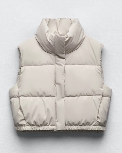STELLA CROPPED PUFFER VEST