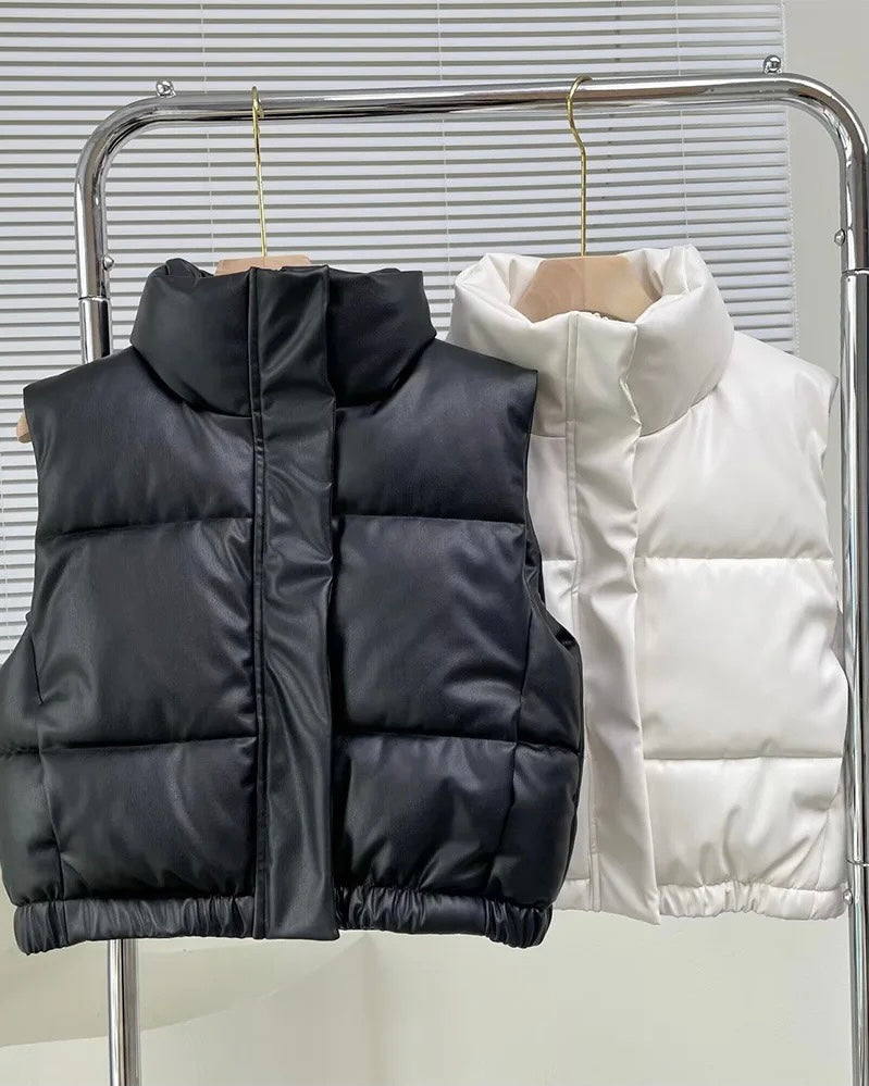STELLA CROPPED PUFFER VEST