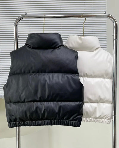 STELLA CROPPED PUFFER VEST
