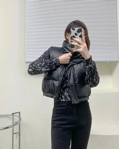 STELLA CROPPED PUFFER VEST