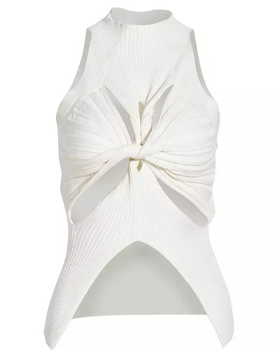TYRA RIBBED TWIST TANK