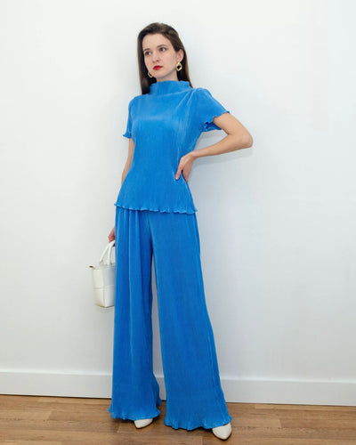 BILLY PLISSE MATCHING SET BLUE