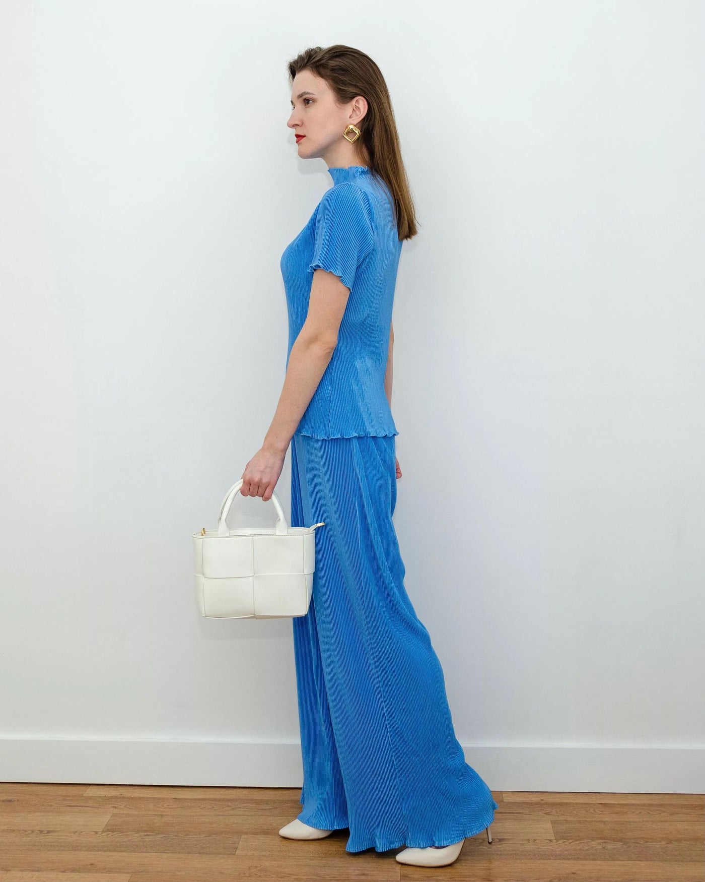 BILLY PLISSE MATCHING SET BLUE