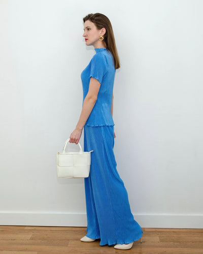 BILLY PLISSE MATCHING SET BLUE