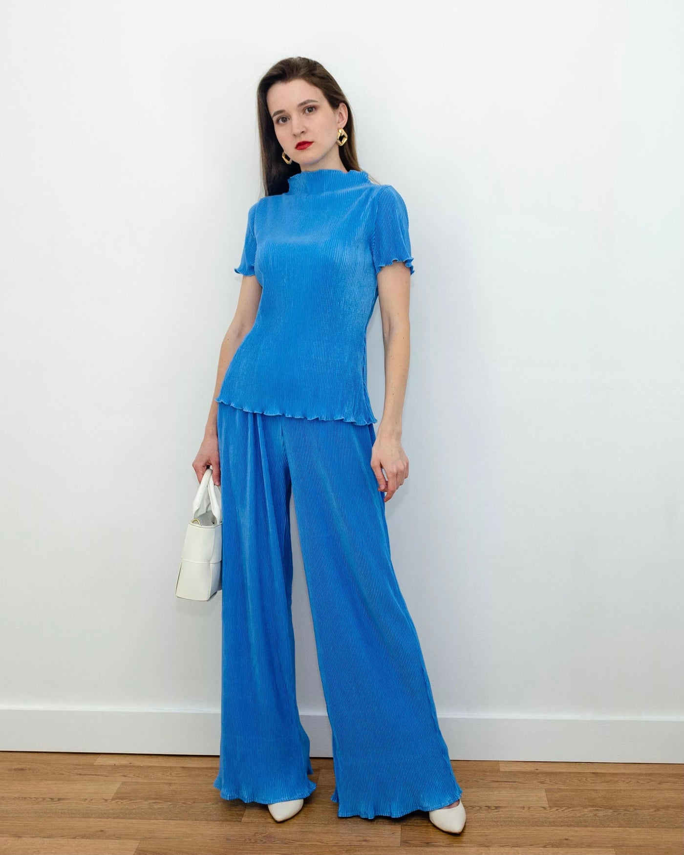 BILLY PLISSE MATCHING SET BLUE